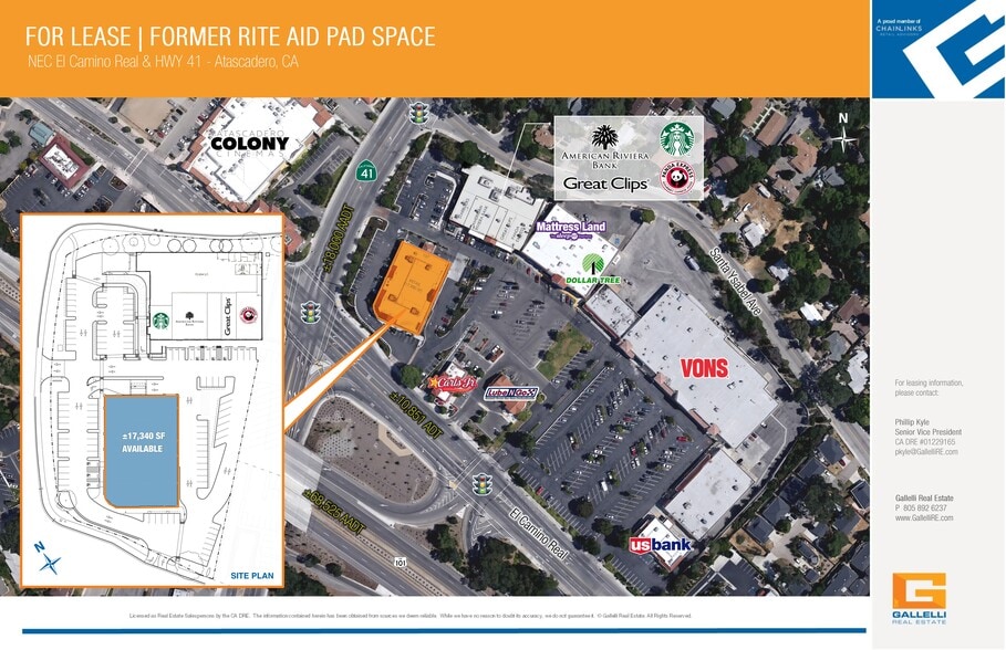 7025 El Camino Real, Atascadero, CA à louer - Plan de site - Image 2 de 2