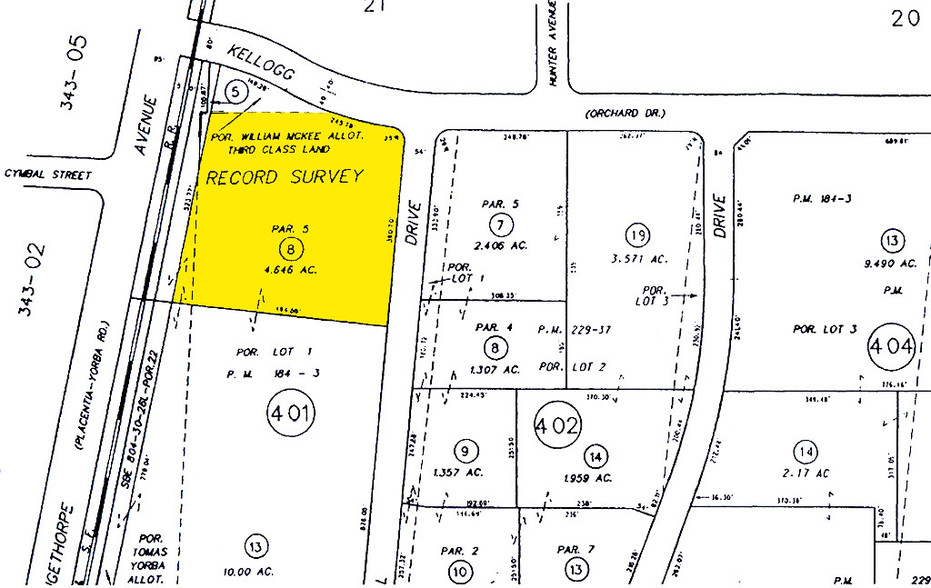 5065 E Hunter Ave, Anaheim, CA à vendre - Plan cadastral - Image 1 de 1