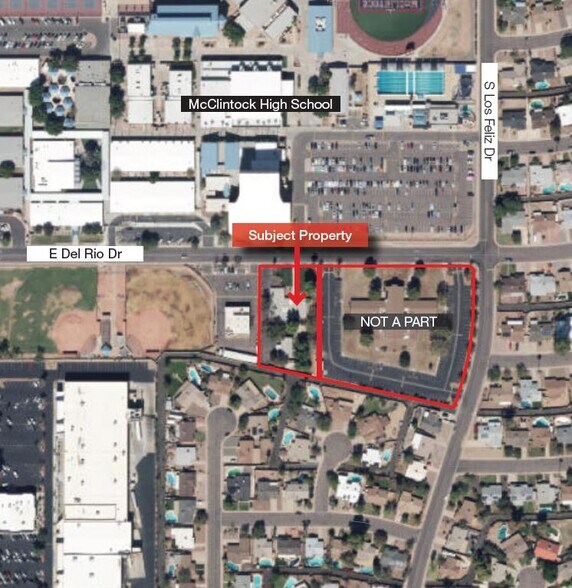 1875 E Del Rio Dr, Tempe, AZ à vendre - Aérien - Image 2 de 2
