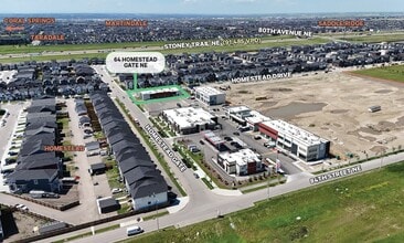 64 Homestead Gate NE, Calgary, AB - Aerial map view - Image1