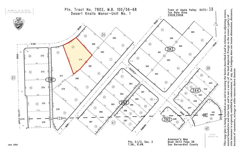 Viho Rd, Apple Valley, CA à vendre - Photo du bâtiment - Image 2 de 2