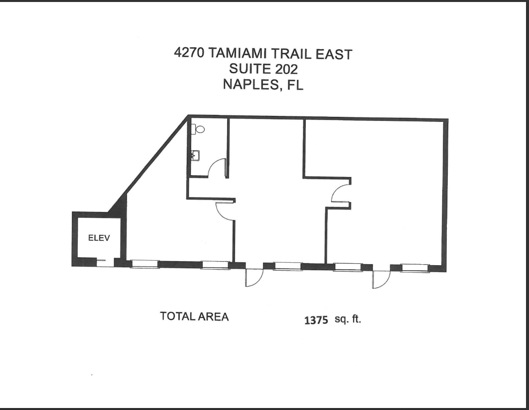 4270 Tamiami Trl E, Naples, FL à louer Plan d’étage- Image 1 de 1