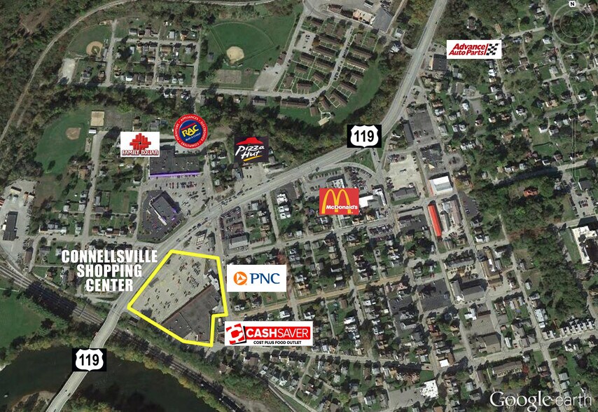 Rte 119 @ York Ave, Connellsville, PA à louer - Photo du bâtiment - Image 2 de 6