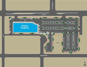 625 34th St, Bakersfield, CA à louer Plan de site- Image 2 de 2