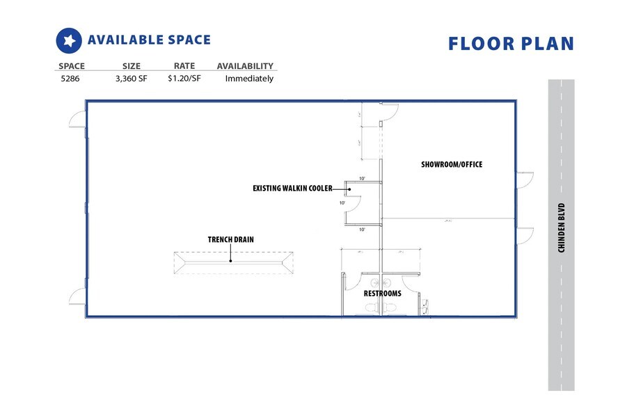 5278-5290 W Chinden Blvd, Boise, ID à louer - Plan d’étage - Image 2 de 8