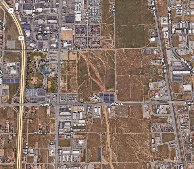 SEC West Ave. L & 5th St, Lancaster, CA for sale - Aerial - Image 2 of 3