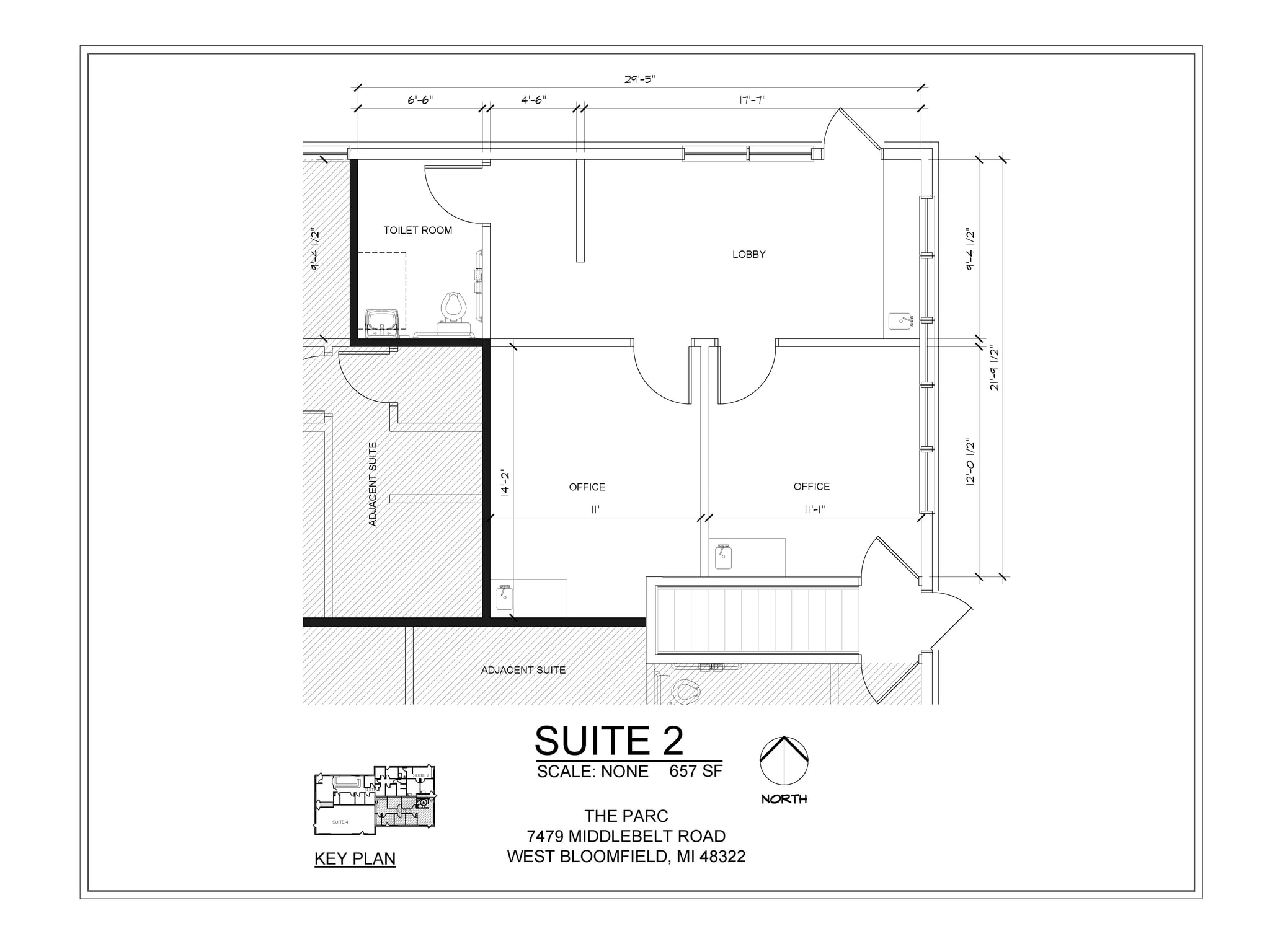 7399 Middlebelt Rd, West Bloomfield, MI for lease Floor Plan- Image 1 of 2