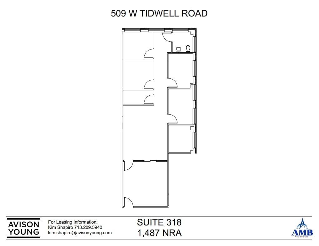 509 W Tidwell Rd, Houston, TX for lease Floor Plan- Image 1 of 2