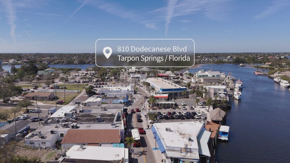 810 Dodecanese Blvd, Tarpon Springs, FL à vendre - Vidéo sur l’inscription commerciale - Image 2 de 49