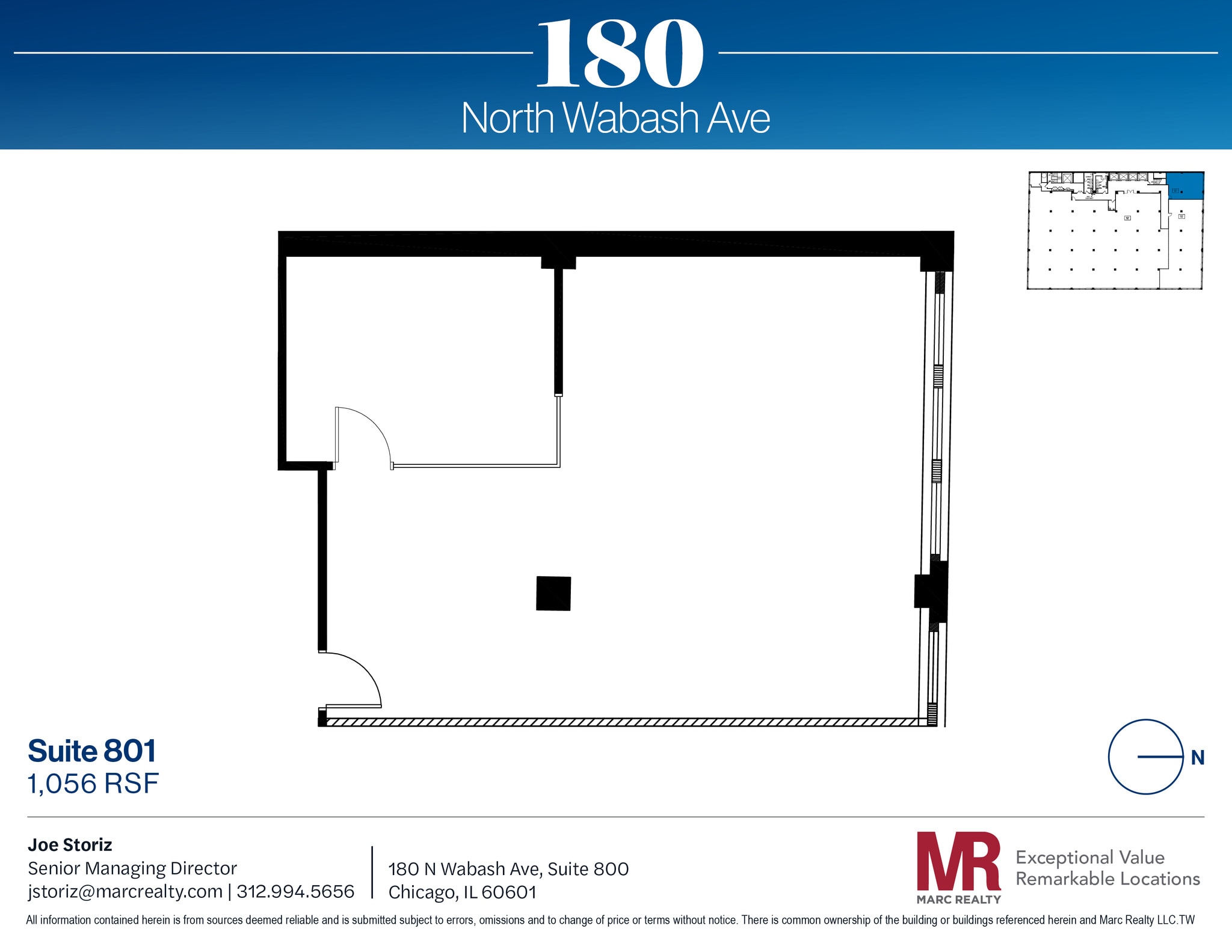 180 N Wabash Ave, Chicago, IL à louer Plan d’étage- Image 1 de 1