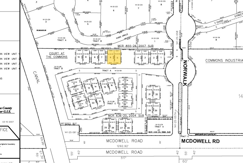 2812 N Norwalk Rd, Mesa, AZ à vendre Plan cadastral- Image 1 de 8