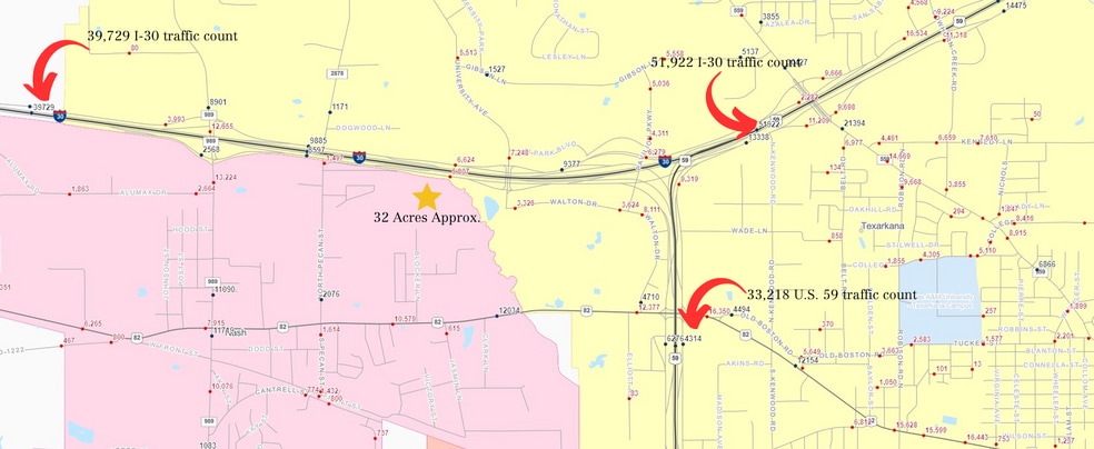 I-30 & Waggoner Creek, Texarkana, TX for sale - Building Photo - Image 3 of 6