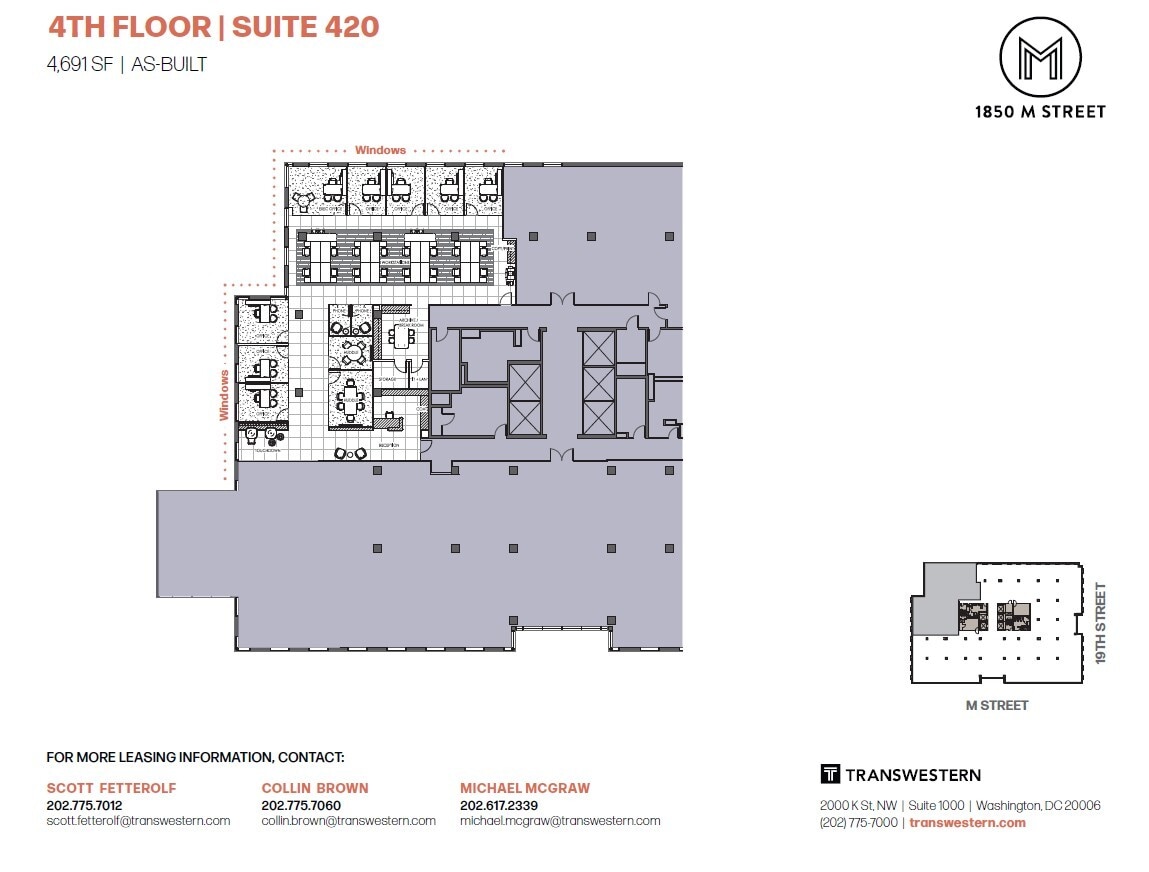 1850 M St NW, Washington, DC for lease Floor Plan- Image 1 of 1