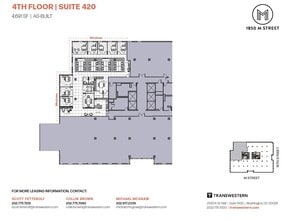 1850 M St NW, Washington, DC for lease Floor Plan- Image 1 of 1