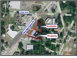 1000 N New Warrington Rd, Pensacola, FL - Aerial map view