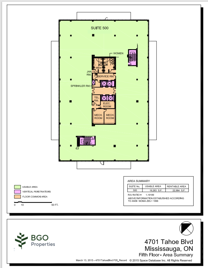 4701 Tahoe Blvd, Mississauga, ON à louer Plan d’étage- Image 1 de 1