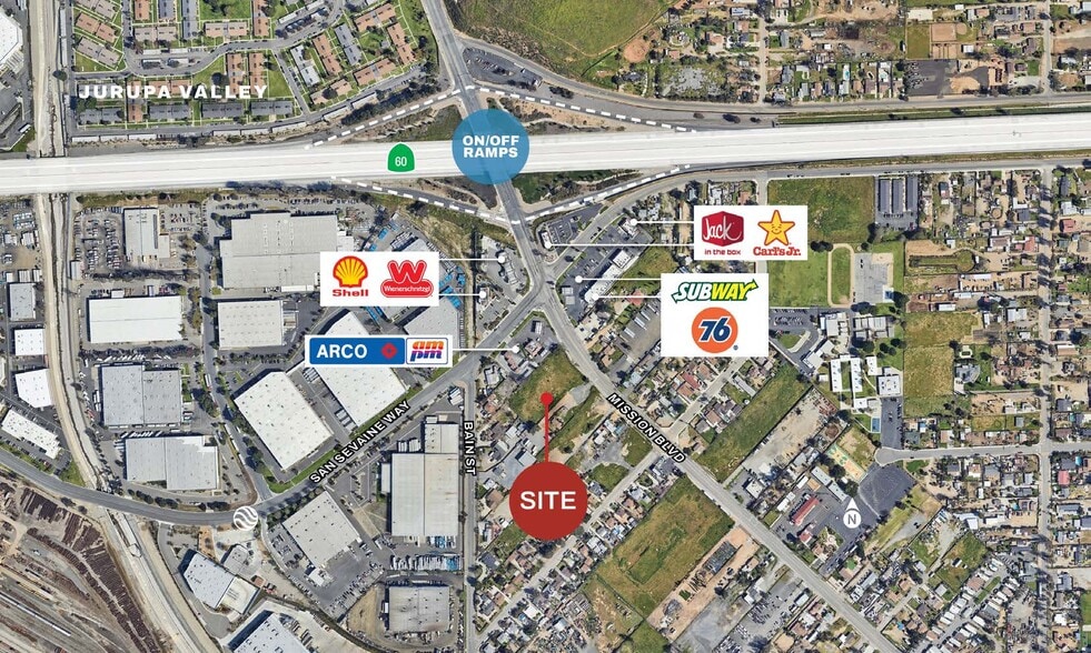 Land for Development, Jurupa Valley, CA for lease - Aerial - Image 2 of 3