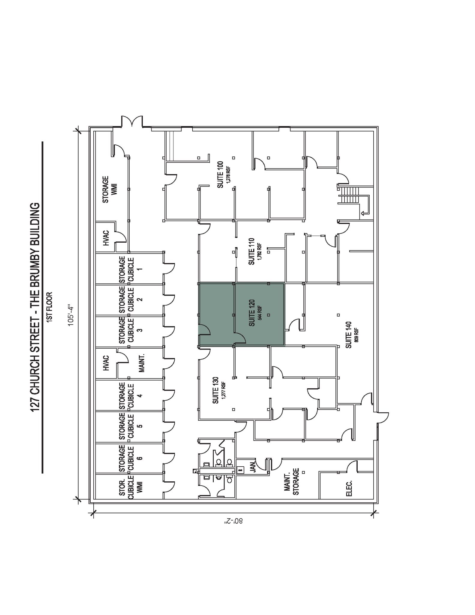 113 Church St, Marietta, GA à louer Plan d’étage- Image 1 de 1
