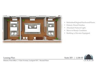 1 East Ave, Lockport, NY à louer Plan de site- Image 1 de 2