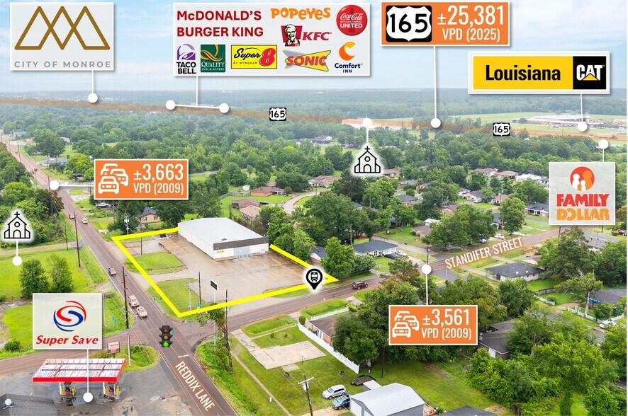 3415 Burg Jones Ln, Monroe, LA à vendre - Photo du bâtiment - Image 1 de 9