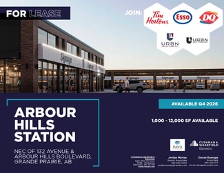 Plus de détails pour Arbour Hills Arbour Hills Blvd & 132 Blvd, Grande Prairie, AB - Commerce de détail à louer
