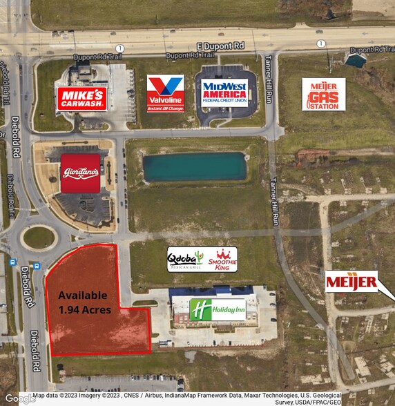 10012 Diebold Rd, Fort Wayne, IN à vendre - Aérien - Image 2 de 8