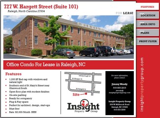 Plus de détails pour 727 W Hargett St, Raleigh, NC - Bureau à louer