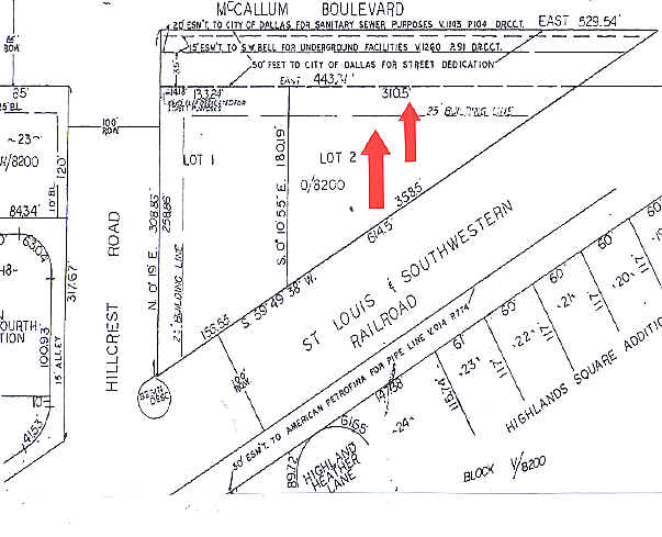 6950 McCallum Blvd, Dallas, TX for lease - Plat Map - Image 3 of 5