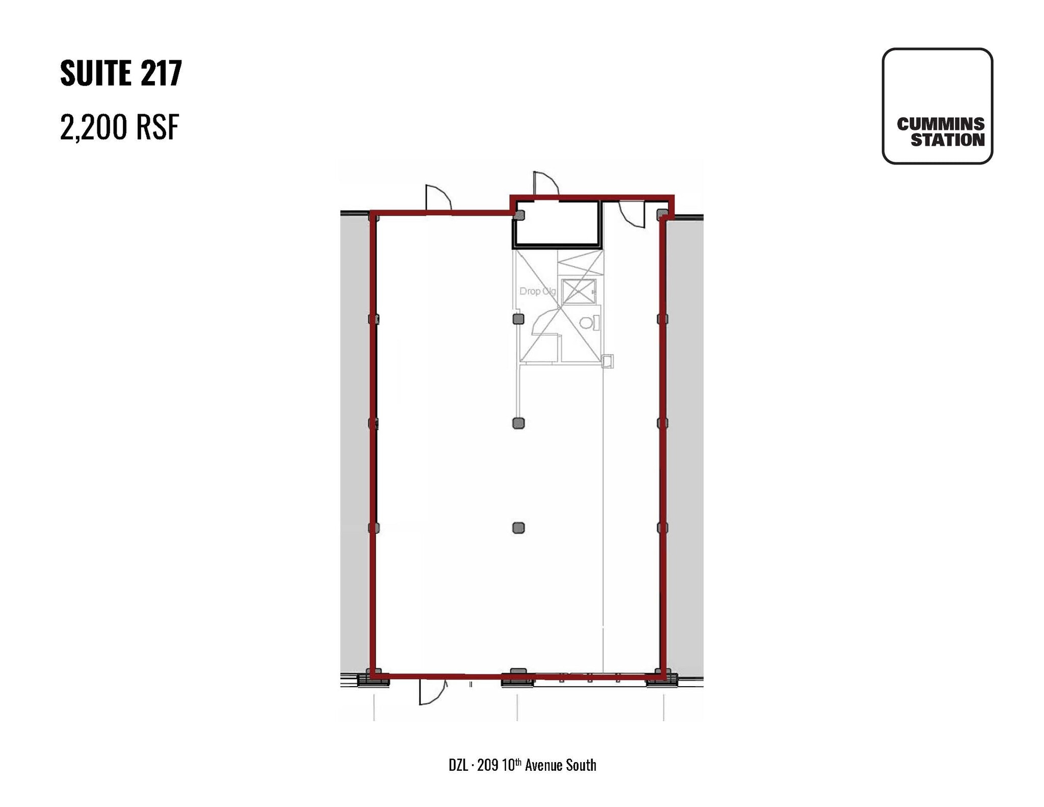 209 10th Ave S, Nashville, TN for lease Floor Plan- Image 1 of 1
