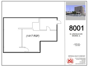 8001 Lincoln Ave, Skokie, IL for lease Floor Plan- Image 1 of 4