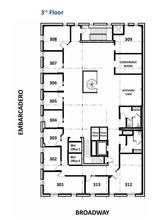 101 Broadway, Oakland, CA à louer Plan d  tage- Image 1 de 1