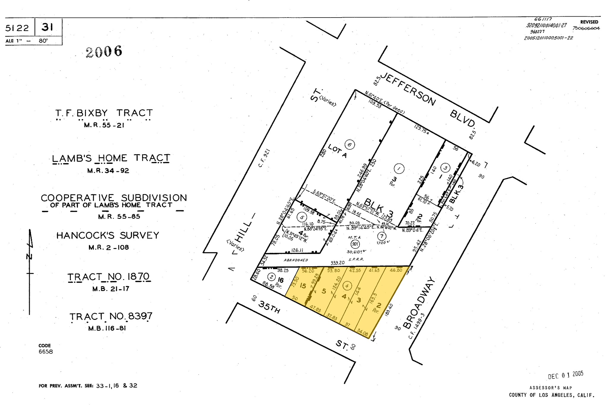 3435 S Broadway, Los Angeles, CA for sale Plat Map- Image 1 of 1