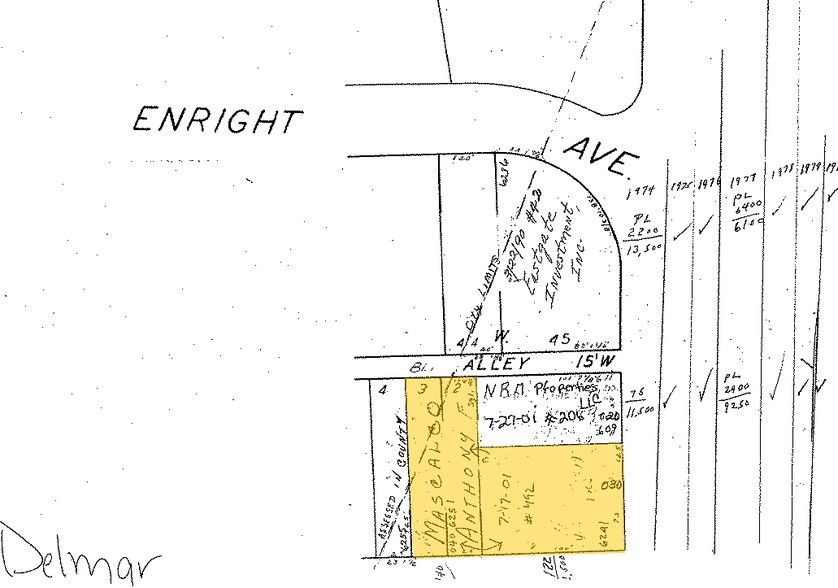 6241-6263 Delmar Blvd, Saint Louis, MO for lease - Plat Map - Image 2 of 13