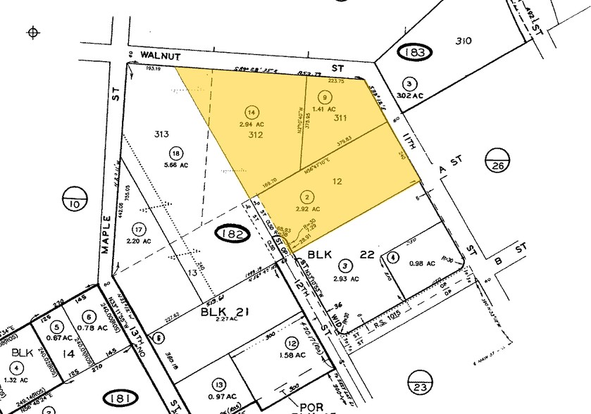 110 12th St, Ramona, CA à vendre - Plan cadastral - Image 2 de 2