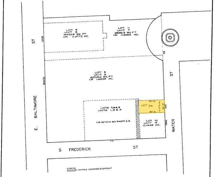 608 Water St, Baltimore, MD à vendre - Plan cadastral - Image 2 de 11