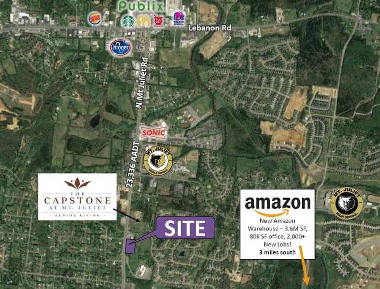 3007 N Mt Juliet Rd, Mount Juliet, TN à vendre - Photo du bâtiment - Image 2 de 6