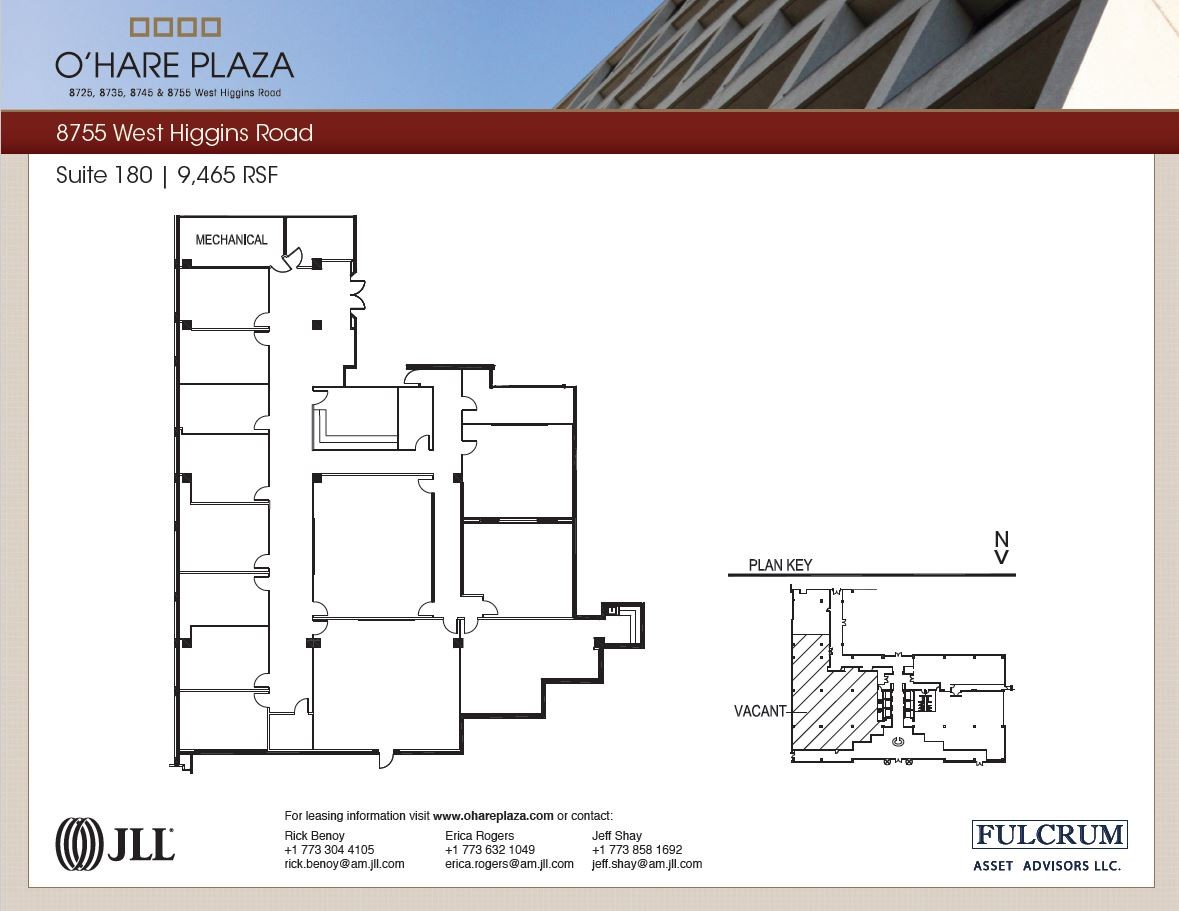 8725 W Higgins Rd, Chicago, IL à louer Plan d  tage- Image 1 de 1