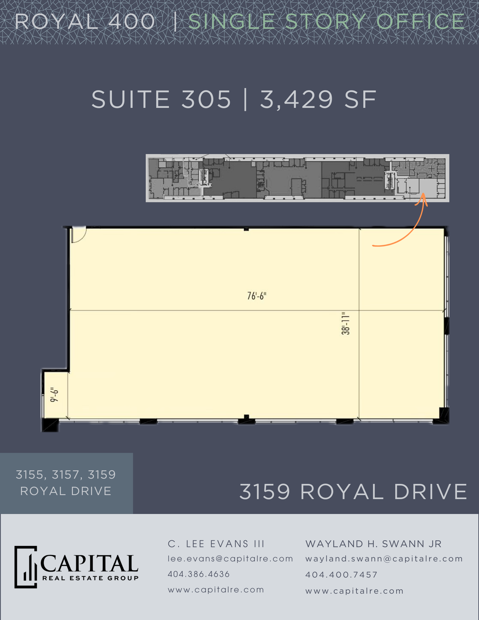 3155 Royal Dr, Alpharetta, GA à louer Plan d’étage- Image 1 de 1