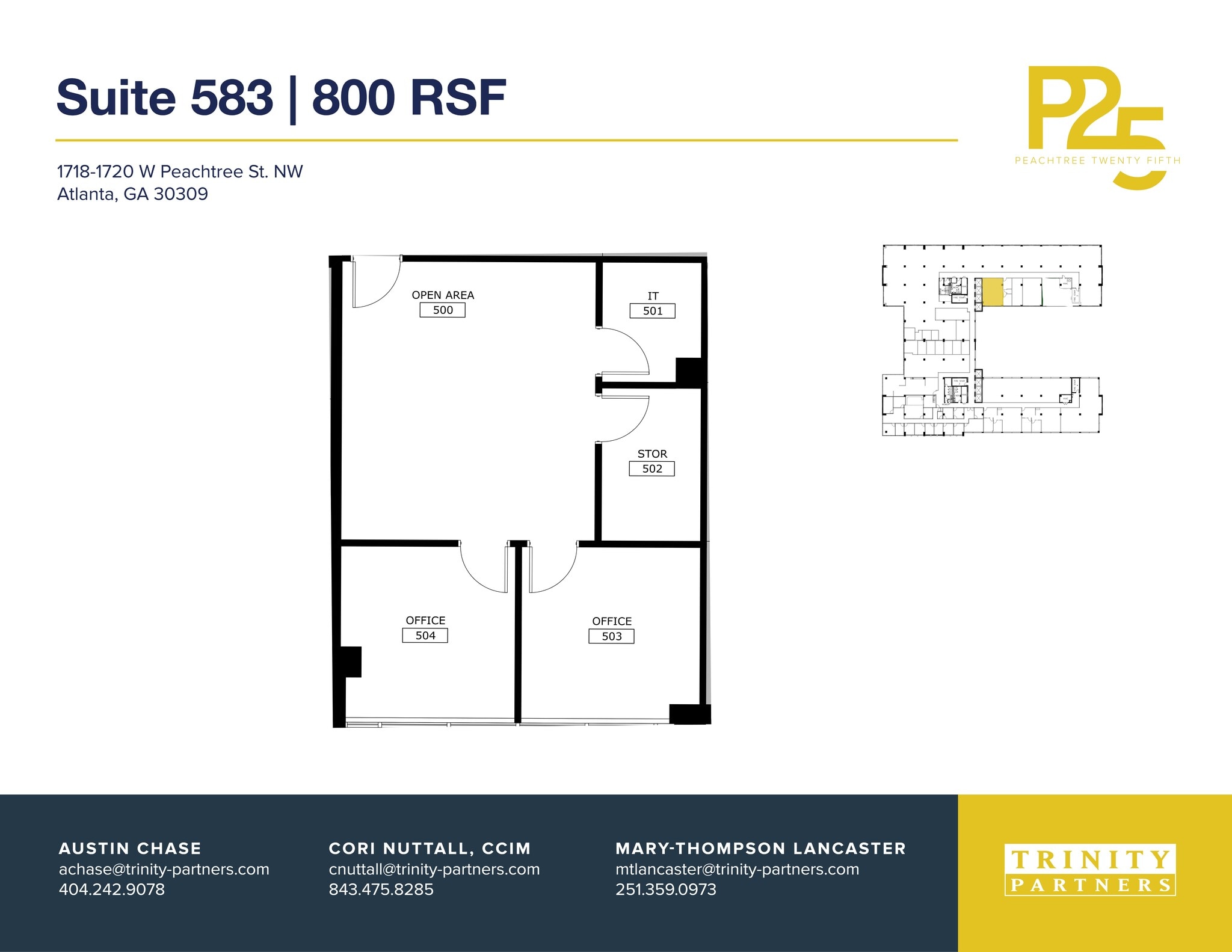 1718-1720 NW Peachtree St, Atlanta, GA à louer Plan de site- Image 1 de 1
