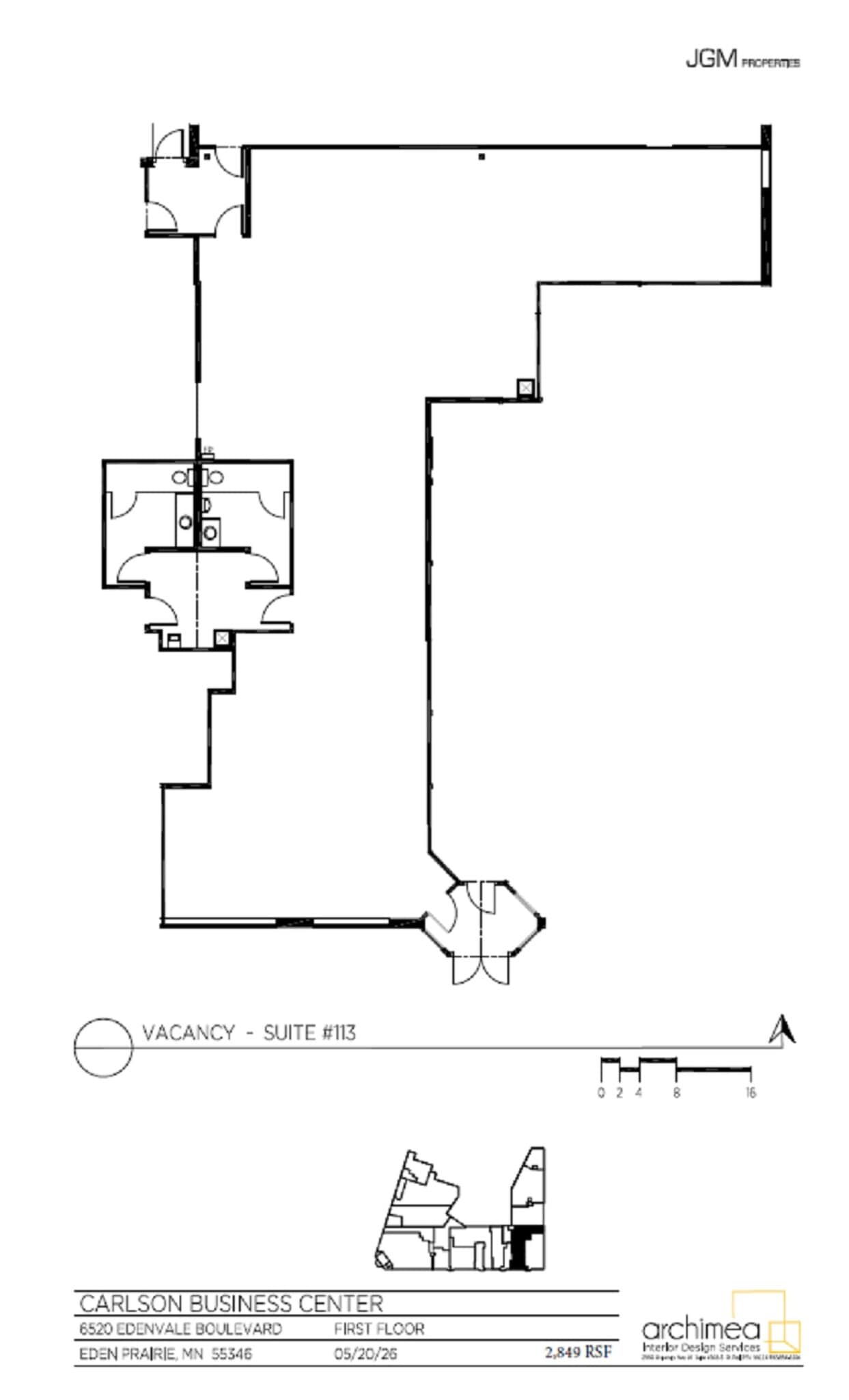 6520-6532 Edenvale Blvd, Eden Prairie, MN à louer Plan d’étage- Image 1 de 1