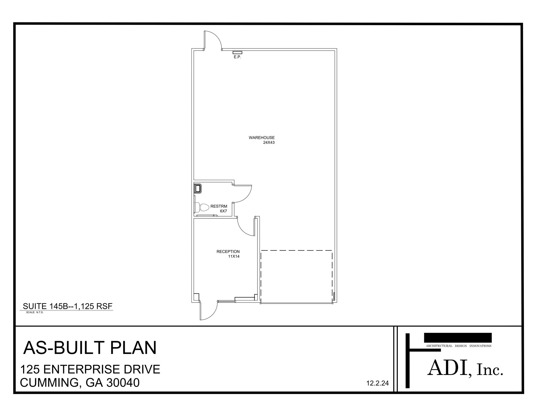 105 Enterprise Dr, Cumming, GA à louer Plan de site- Image 1 de 1