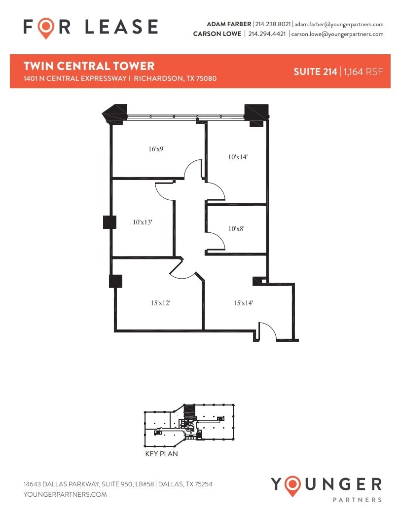 1401 N Central Expy, Richardson, TX for lease Floor Plan- Image 1 of 1