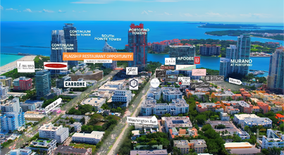 1 Collins Ave, Miami Beach, FL - Aérien  Vue de la carte - Image1