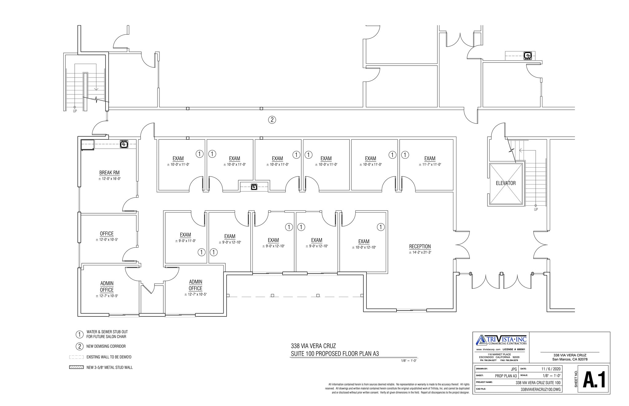 338 Via Vera Cruz, San Marcos, CA for lease Site Plan- Image 1 of 15