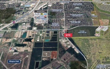 Genoa Red Blf, Houston, TX - Aerial  map view