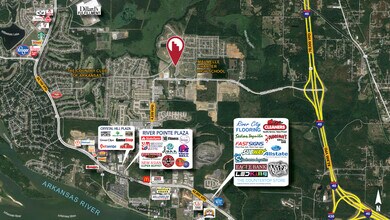 1020 Country Club, Maumelle, AR - AERIAL  map view - Image1