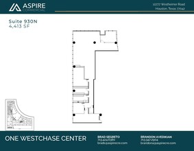 10777 Westheimer Rd, Houston, TX for lease Floor Plan- Image 1 of 2