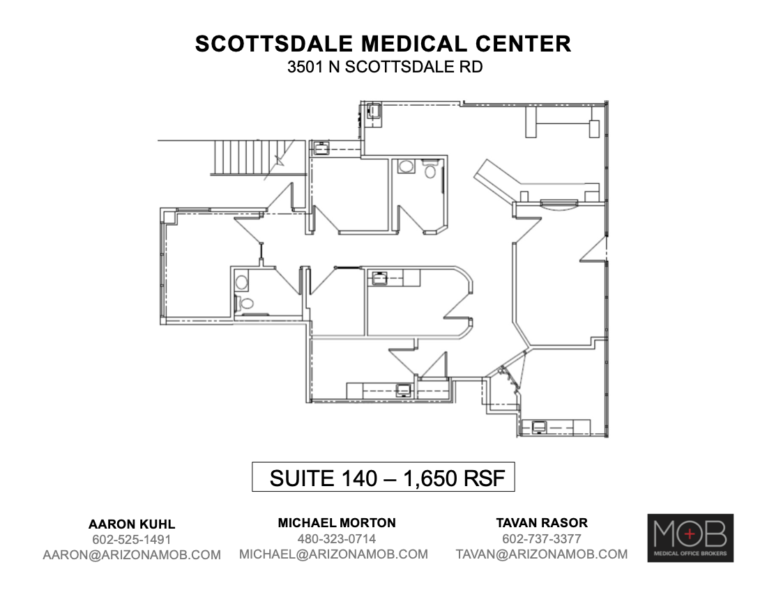 3501 N Scottsdale Rd, Scottsdale, AZ for lease Floor Plan- Image 1 of 1