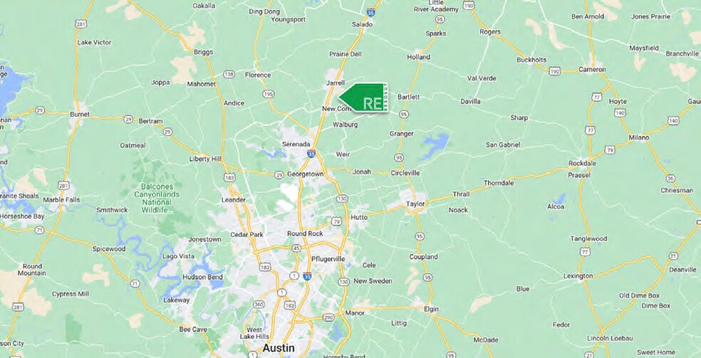 160 County Road 313, Jarrell, TX for sale - Map - Image 2 of 11