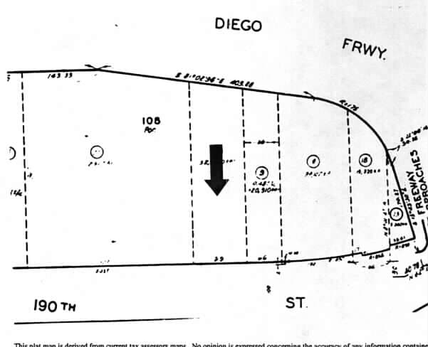 1009-1017 W 190th St, Gardena, CA for lease - Plat Map - Image 3 of 3